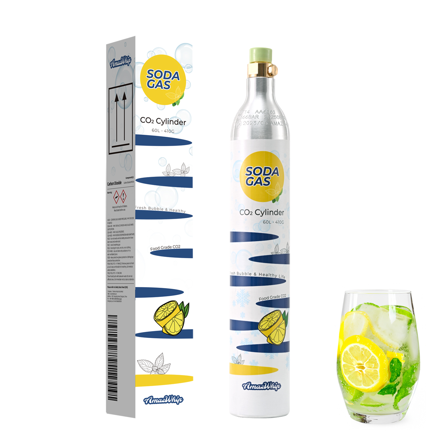 0.6L CO2 Alumimu Cylinder