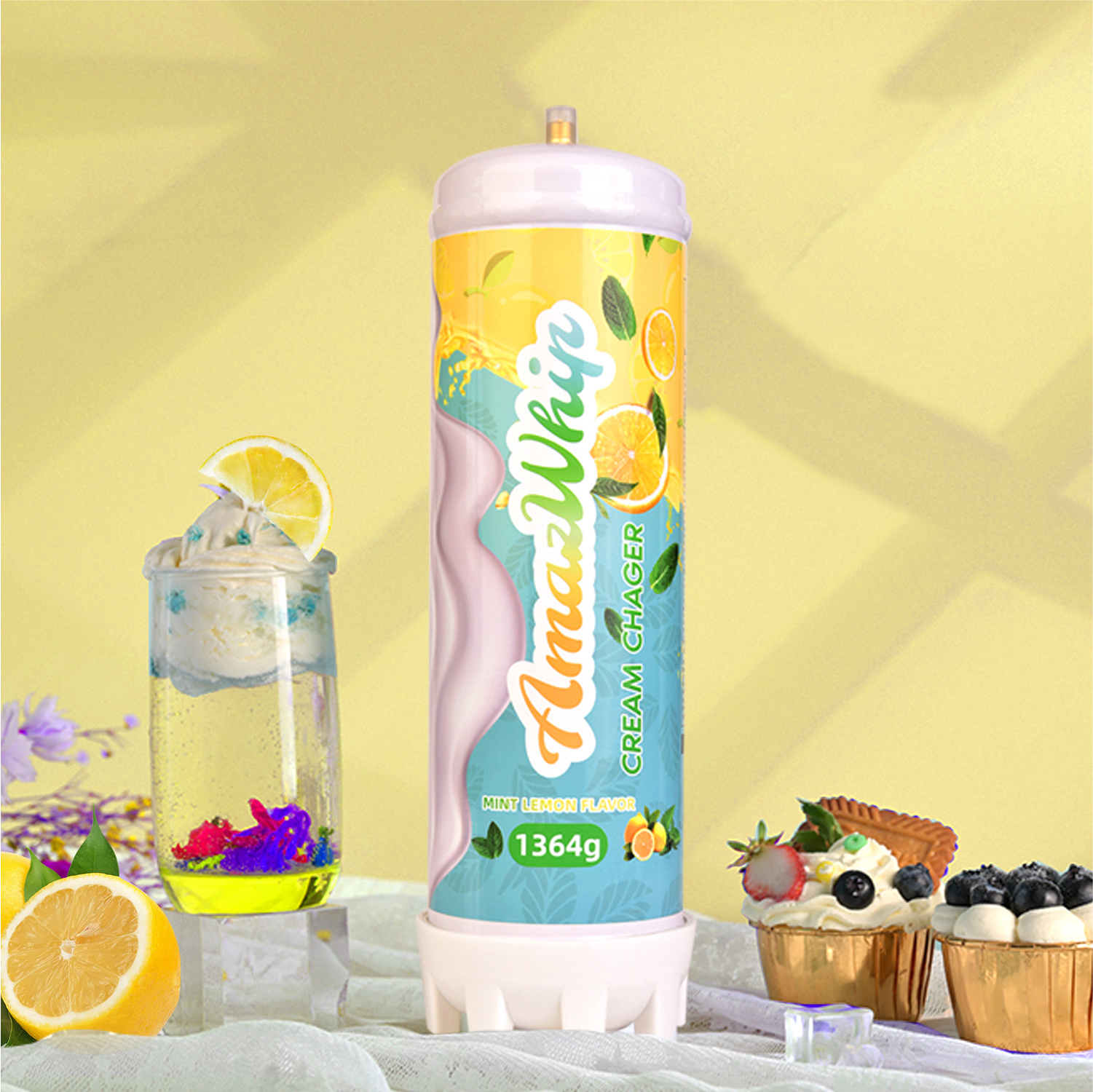 1364G TASTE Cream charger Mint lemon flavor