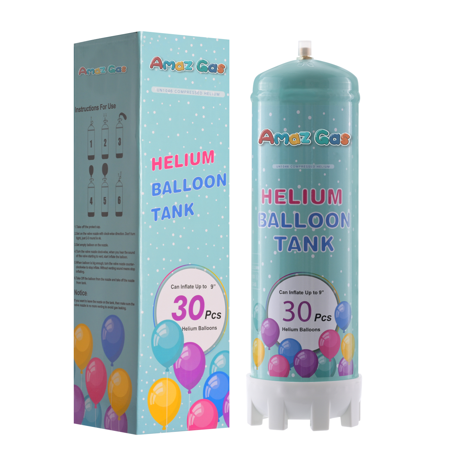 Helium Balloons Gas Cylinder Disposable 2.2L
